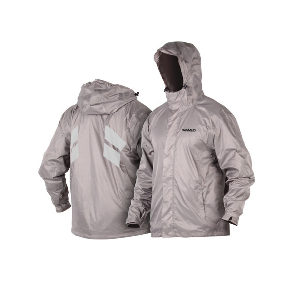 Shad 100% Waterproof Silver Rain Jacket - X Large